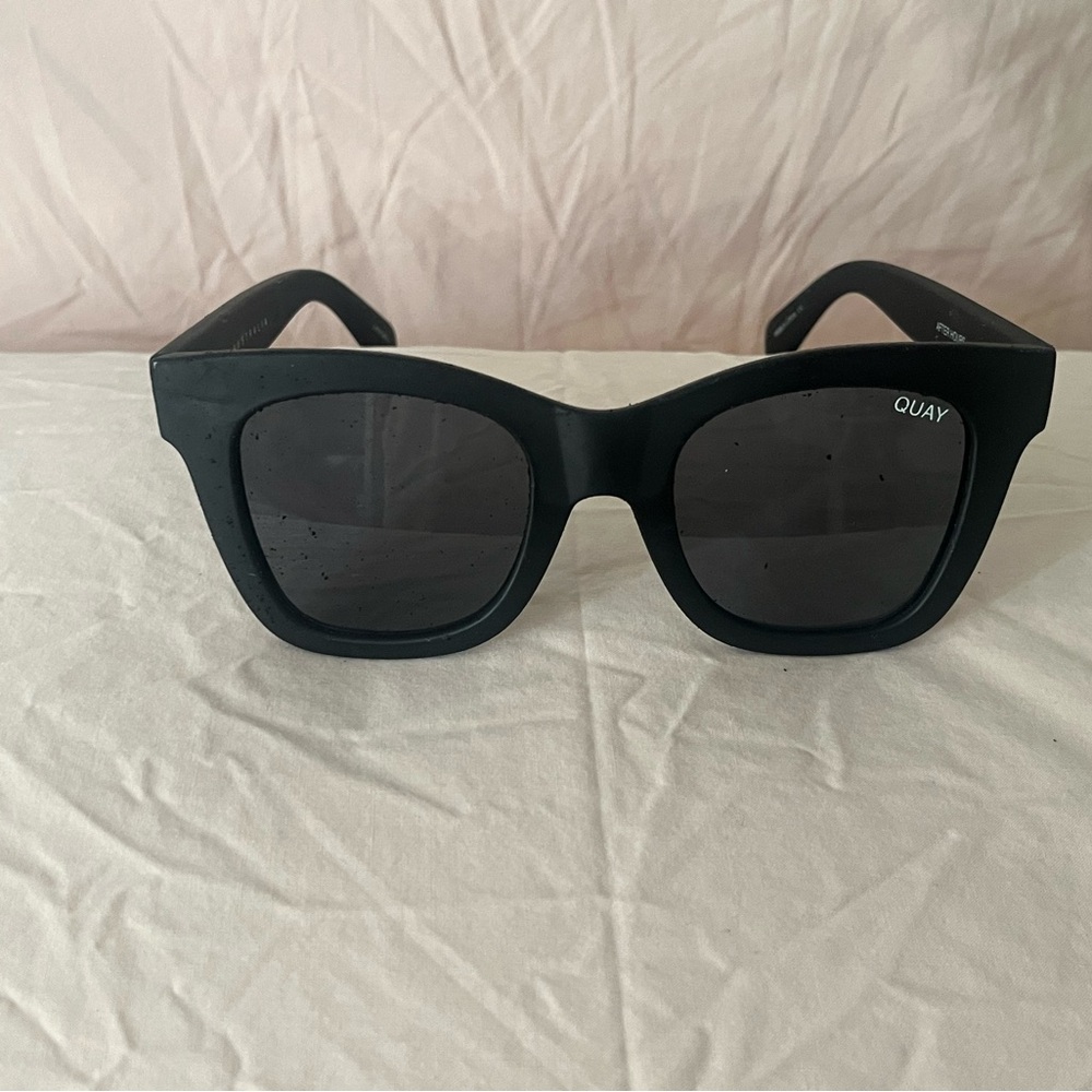 Quay Australia After Hours Matte Black Rubberized Sunglasses